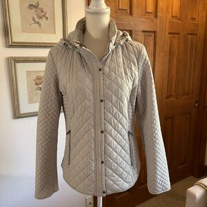 Women's Calvin Klein Quilted Off White Jacket